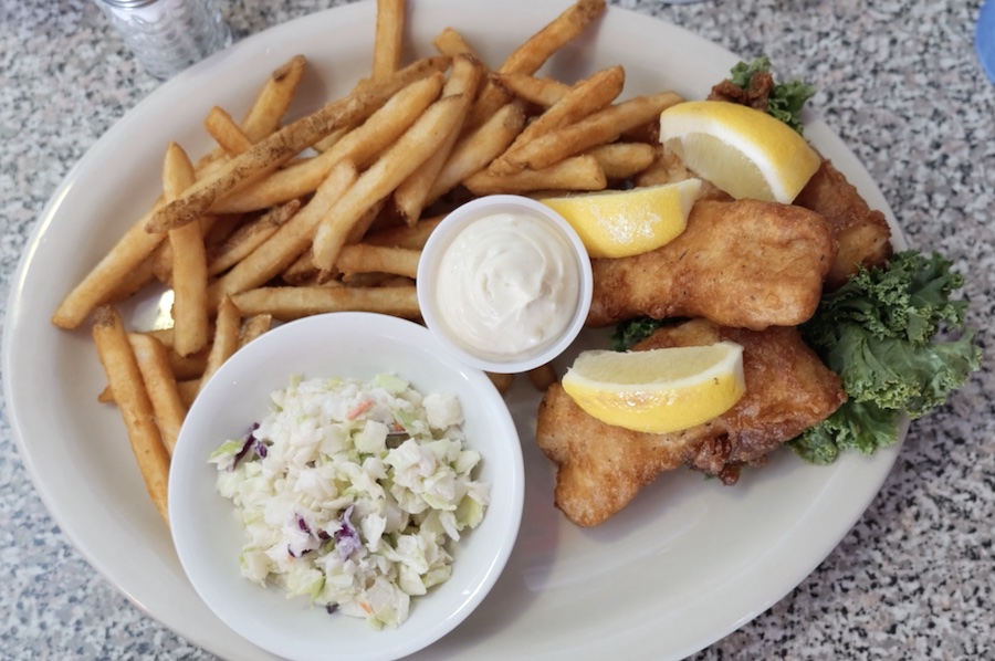 Dixie Diner fish and chips
