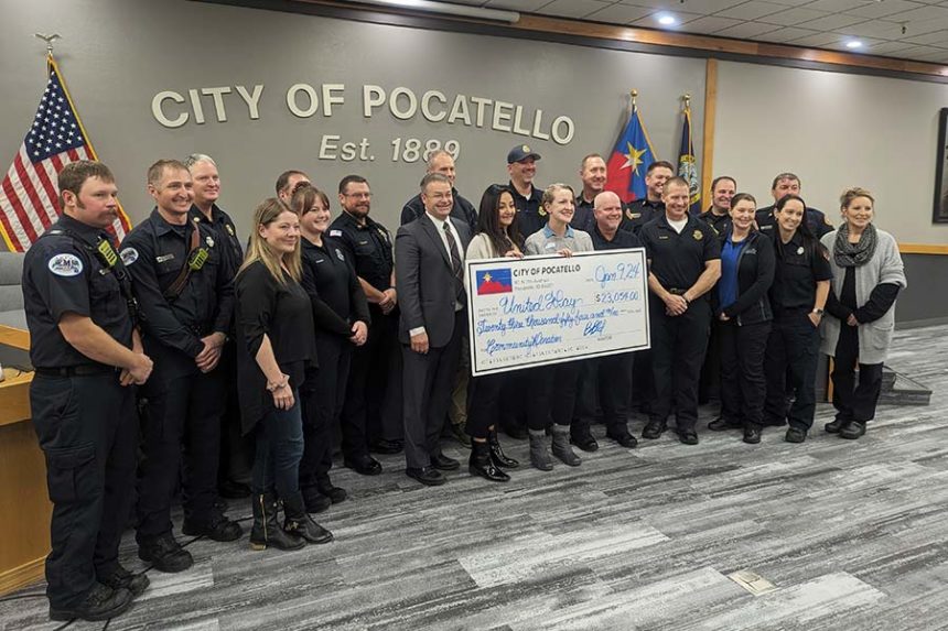 Pocatello city staff United Way donation, 2024